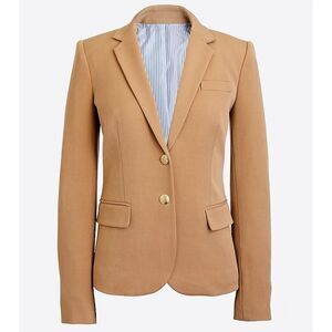 J. Crew‎ Schoolboy blazer jacket Sz 4 neutral tan caramel camel